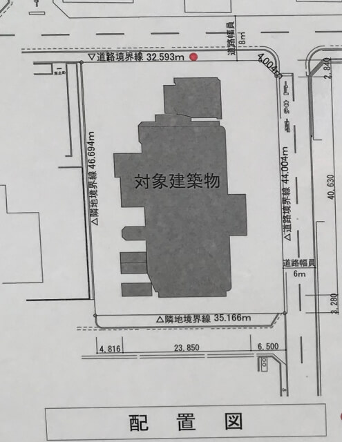 「リバーガーデン上町一丁目」配置図