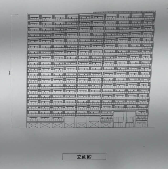 「シティテラス谷町四丁目」立面図