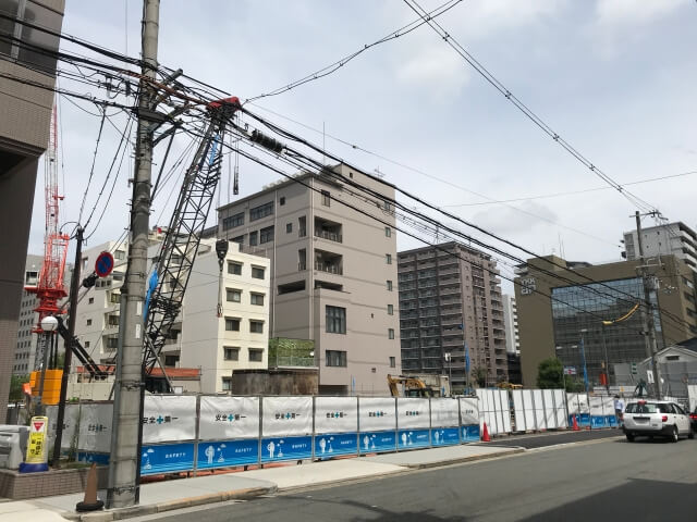 「シティテラス谷町四丁目」南側