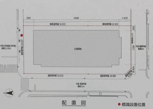 「ウエリスタワー谷町四丁目」配置図