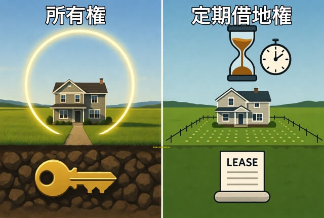所有権と定期借地権