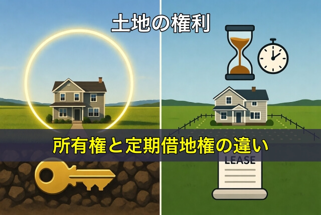 土地の権利、所有権と定期借地権の違い