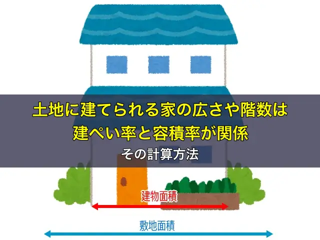 土地に建てられる家の広さや階数は建ぺい率と容積率が関係、その計算方法